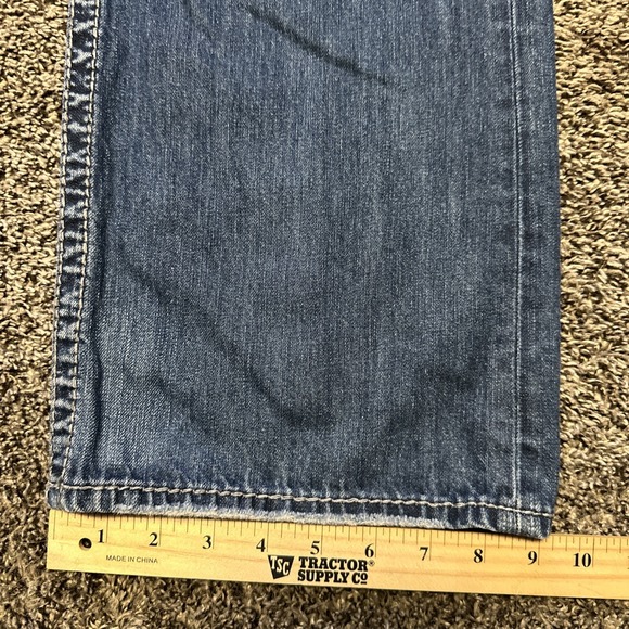 Silver Jeans Mens 36x34 Blue Gordie Loose Fit Straight Leg Faded VTG Y2K - Picture 7 of 10